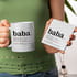 Baba Tanımı Tasarımlı İsme Özel Kupa ve Altlık Seti