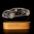 Bugatti Veyron Tasarımlı 3 Boyutlu Optik İllüzyon Gece Lambası