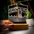 Kabe Tasarımlı Üç Boyutlu Led Lamba