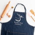 Erkek Arkadaşa Hediye Nakış İşlemeli Kot Mutfak Önlüğü